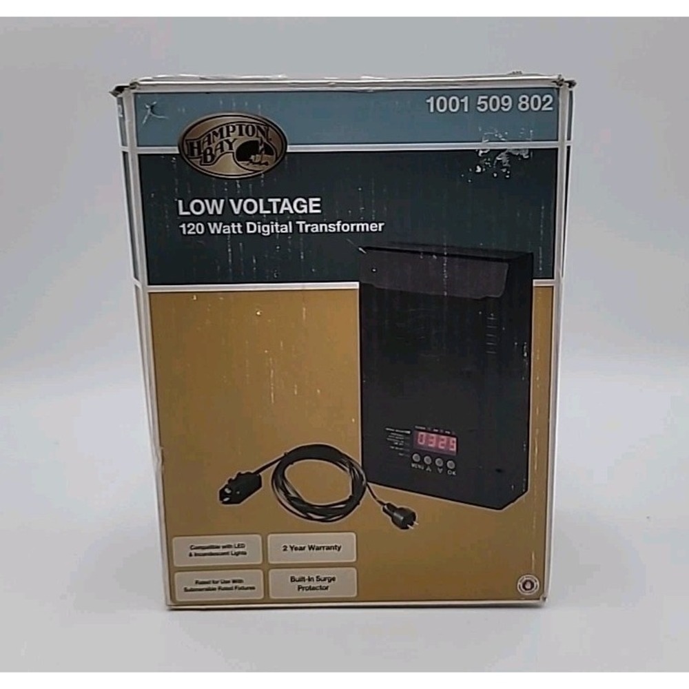Hampton Bay Low-Voltage 120-Watt Landscape Lighting Transformer
